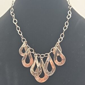 Brighton Silver and Gold Teardrop Necklace